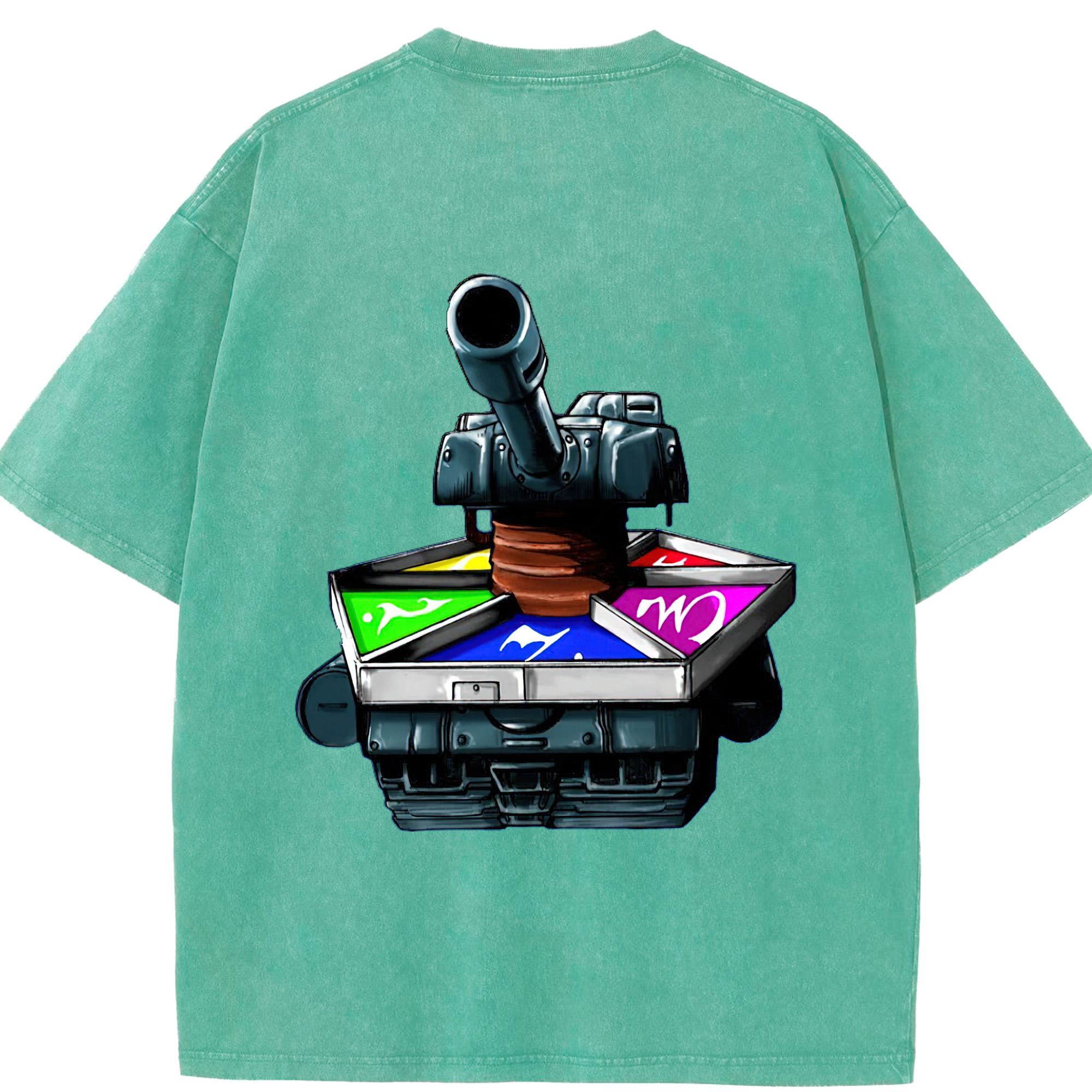 （画像用） 遊☆戯☆王 Yu-Gi-Oh! 綿100% ヴィンテージ風 半袖Tシャツ（背面プリント）